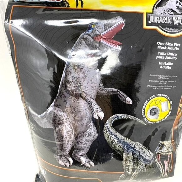 Disguise Adult Jurassic World Blue Inflatable Halloween Costume One Size - Picture 7 of 7